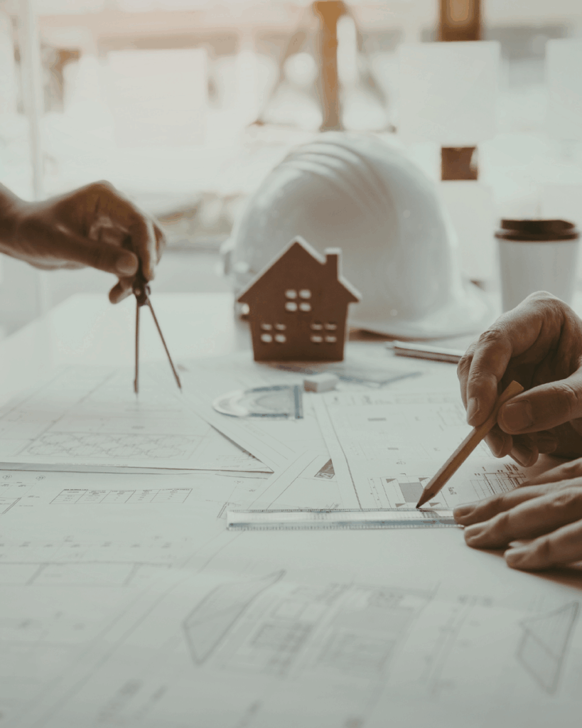 Bild mit zwei Händen die Planung vornehmen